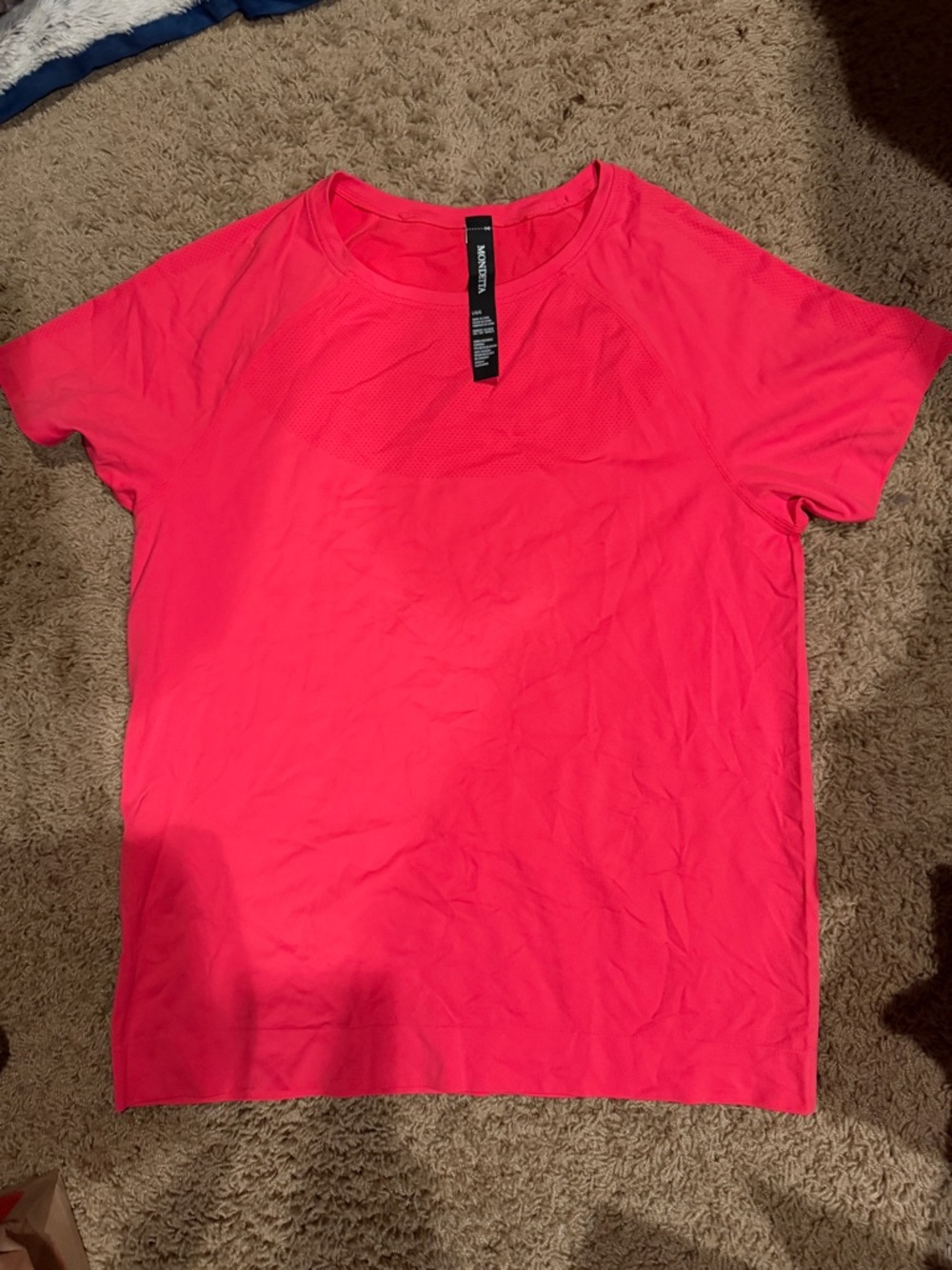 Mondetta Neon Pink Short Sleeve Performance Tee